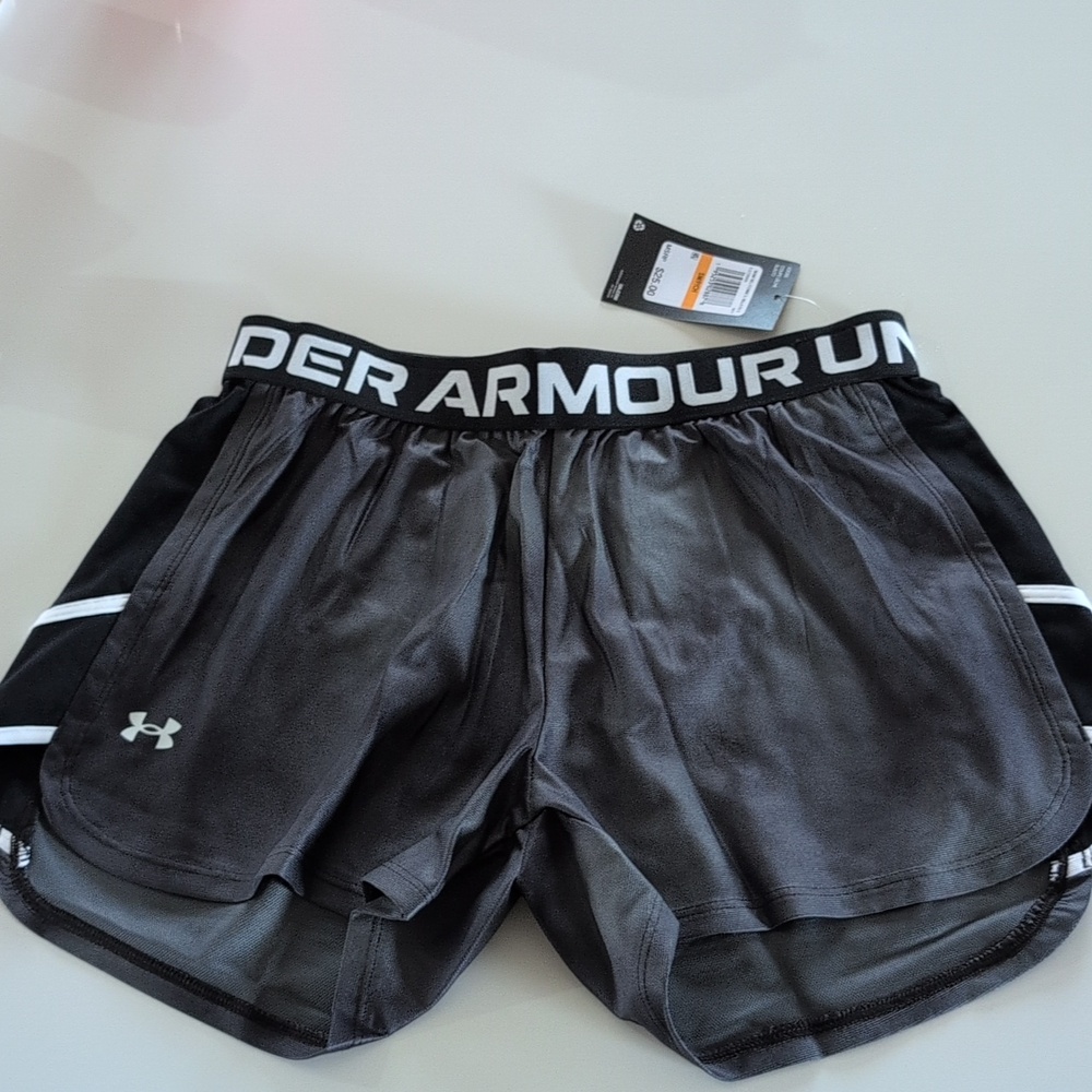 Under Armour Black Gray Women's Athletic Shorts